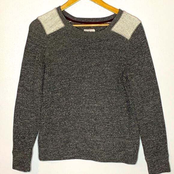 Lou & Grey knit shoulder sweatshirt. Small - Picture 1 of 4